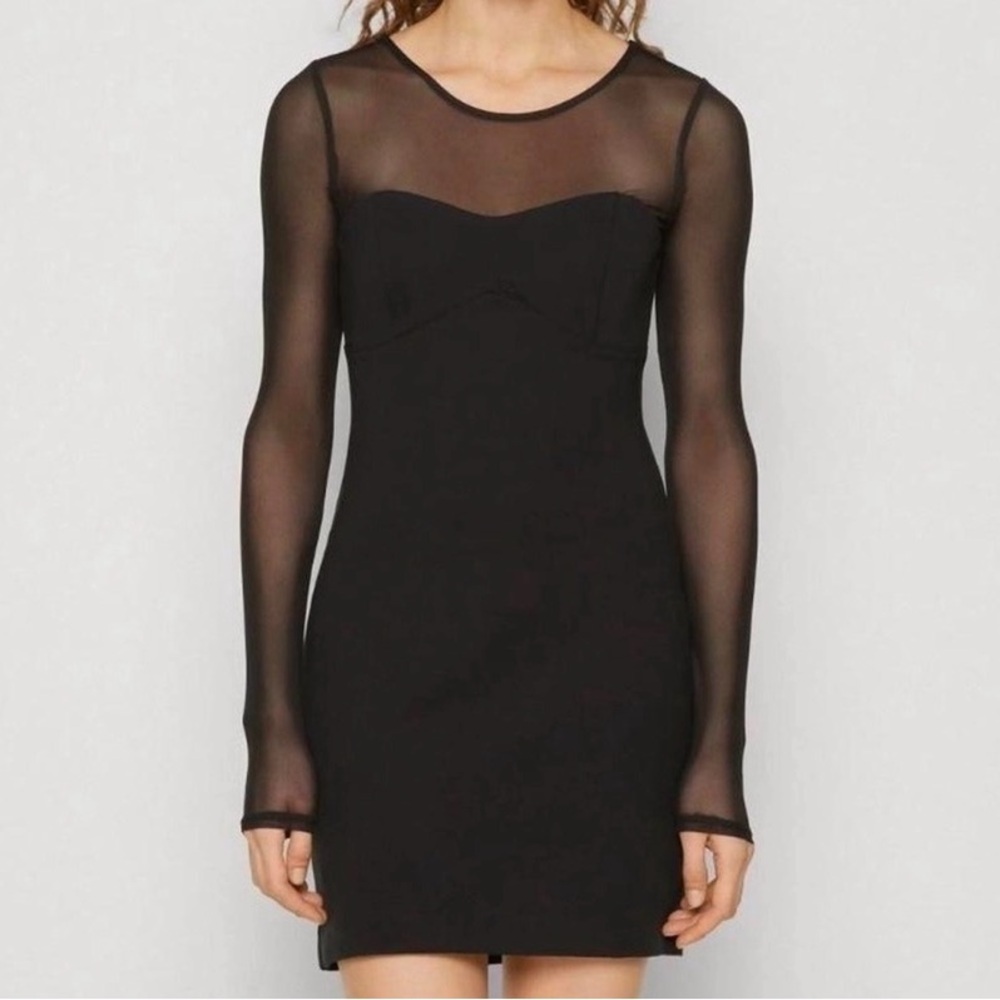 Abercrombie and Fitch Black Mesh Dress